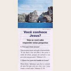 Folhetos para evangelismo - Você conhece Jesus? Folhetos para evangelismo - Você conhece Jesus?